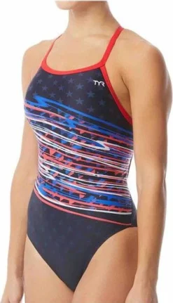 TYR Victorious Diamondfit Women Wetsuit White/blue
