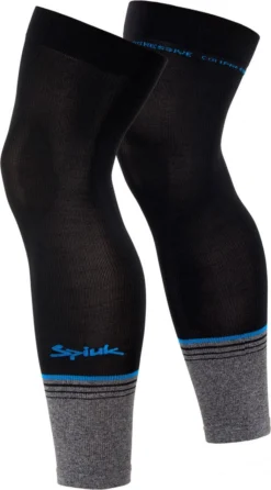 Spiuk Teknik Compression Leg Warmers Black Grey
