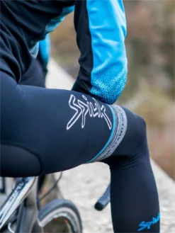 Spiuk Teknik Compression Leg Warmers Black Grey -Triathlon Gear Shop 13021805db97f88ce1073.64744391