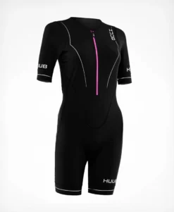 HUUB Women's Aura Long Course Tri Suit Tri Suit Black Pink -Triathlon Gear Shop 14055865ee2033575bef8.79639661