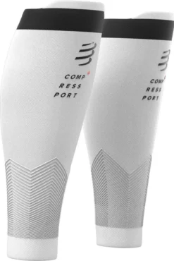 Pair Of Compressport R2 V2 Compression Sleeves White