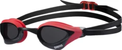 Swimming Glasses ARENA COBRA CORE SWIPE SMOKE Red