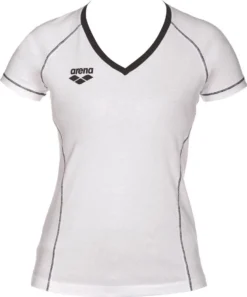 Arena Team Line Short Sleeve T-Shirt White Woman