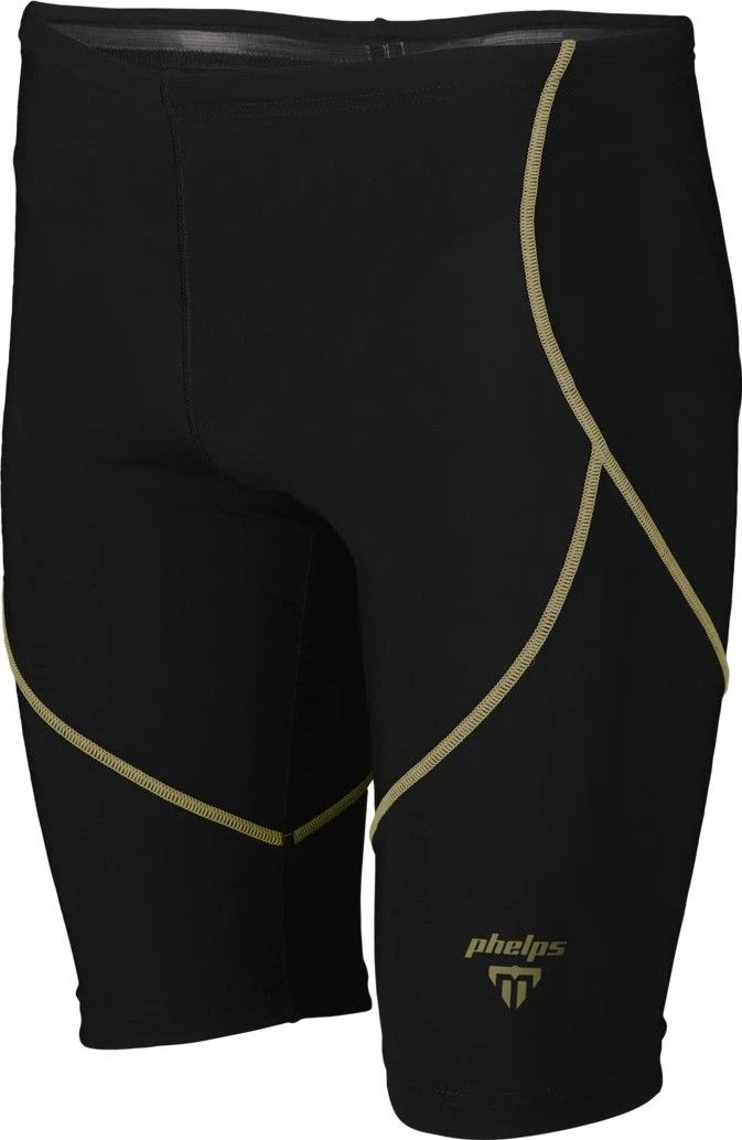 Michael Phelps MPulse Jammer Tech Suit Black Gold Men 1 Michael Phelps MPulse Jammer Tech Suit Black Gold Men