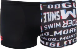 Arena Neon Glitch Short Swimsuit Black / Black Multi