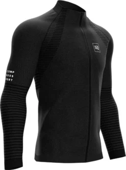 Triathlon Gear Shop 4 Compressport Seamless Zip Intermediate Jacket Black Men