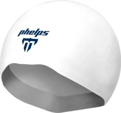 Michael Phelps XO 2 Swimcap White Gold Navy Blue