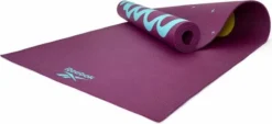 Yoga Mat Reebok Double Sided 4mm Yoga Mat Purple
