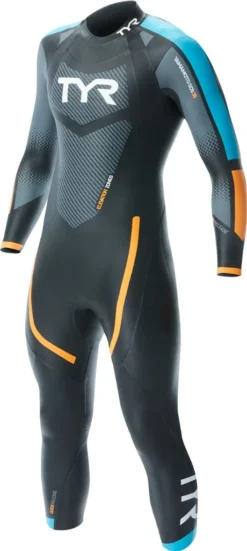 TYR Hurricane Cat 2 Triathlon Suit Black / Blue / Orange -Triathlon Gear Shop 1919287600fe5ab651b21.48993438