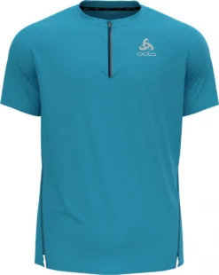Short Sleeve 1/2 Zip Jersey Odlo Axalp Trail Gray -Triathlon Gear Shop 192400560216d185007d8.71926177
