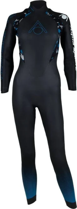 Aquasphere Aqua Skin Full Suit V3 Womens Neoprene Suit Black / Blue