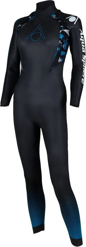 Aquasphere Aqua Skin Full Suit V3 Womens Neoprene Suit Black / Blue 4 Aquasphere Aqua Skin Full Suit V3 Womens Neoprene Suit Black / Blue - Image 4