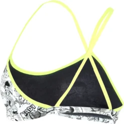 Michael Phelps Manga Racing Back / Black / Yellow Womens 2-Piece Swimsuit Top -Triathlon Gear Shop 1927979614b577f982606.88862748