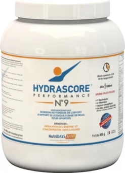 Isotonic Drink Of The Effort Hydrascore N ° 9 Red Fruits 800g