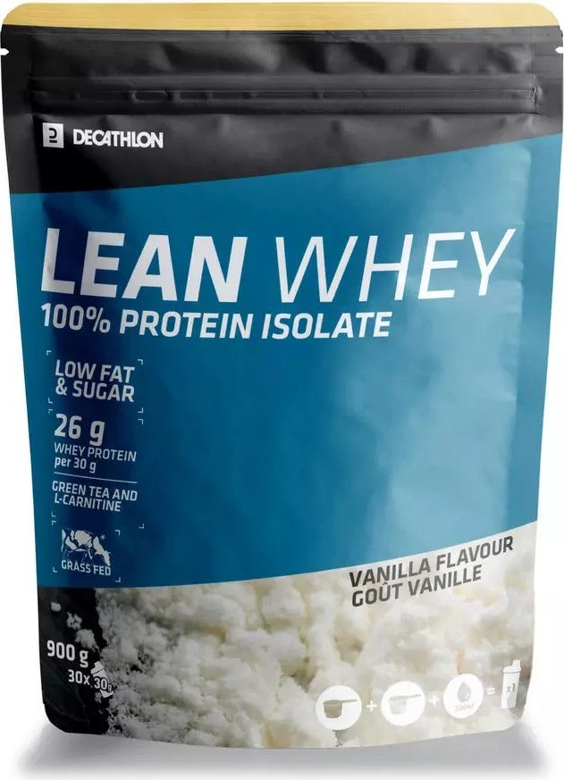 Domyos Lean Whey Vanilla Protein Drink 900g 1 Domyos Lean Whey Vanilla Protein Drink 900g