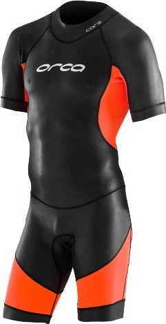 Orca OpenWater Core SwimSkin Neoprene Wetsuit Black / Orange