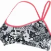 Michael Phelps Kokeshi 2 Women's Two-Piece Bikini Top Black / Pink