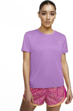 Women's Nike Miler Short Sleeve Jersey Pink