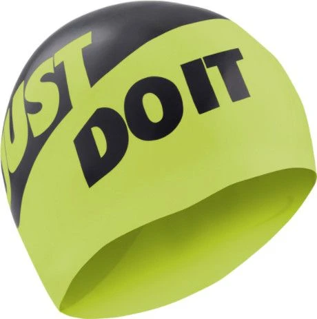 Nike Swim Slogan Silicone Swim Cap Yellow / Black 2 Nike Swim Slogan Silicone Swim Cap Yellow / Black - Image 2