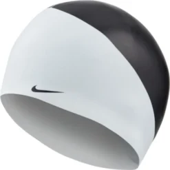 Nike Swim Slogan Silicone Swim Cap White / Black
