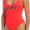 Nike U-Back One-Piece Swimsuit Red