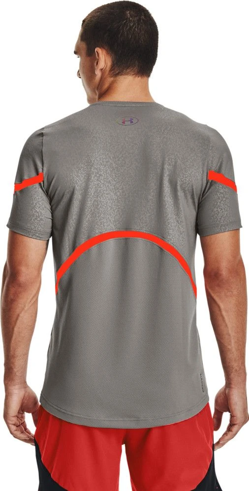 Under Armour Under Armor Rush 2.0 Emboss Short Sleeve Jersey Gray 4 Under Armour Under Armor Rush 2.0 Emboss Short Sleeve Jersey Gray - Image 4