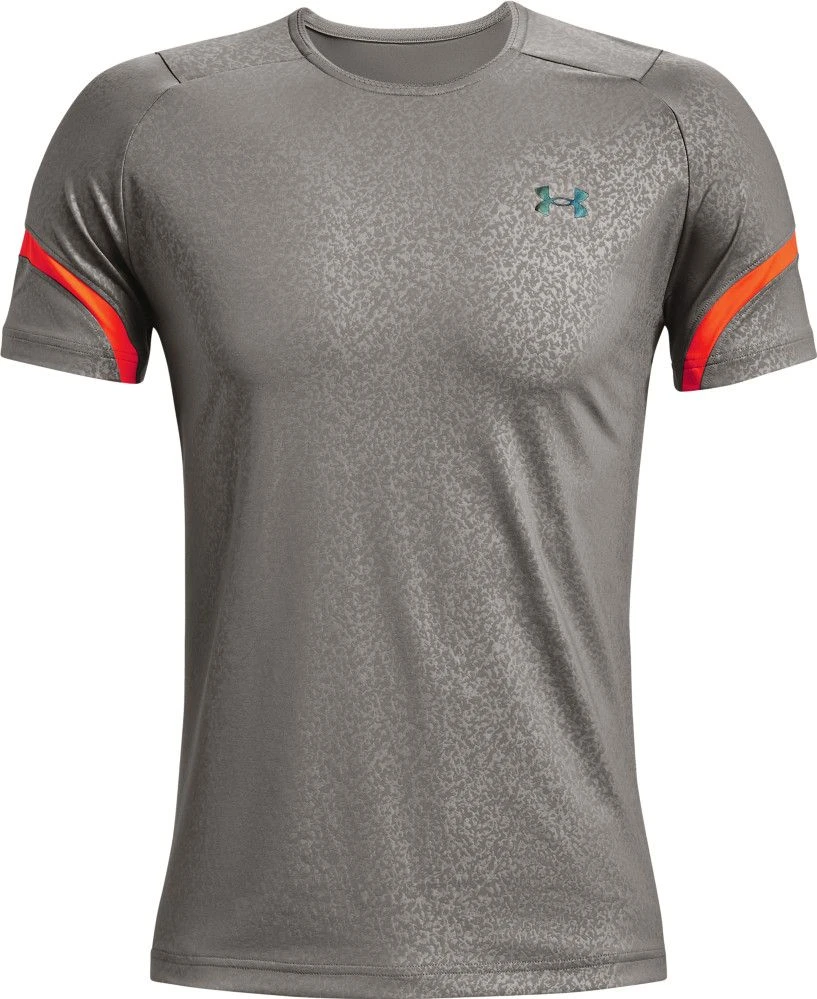 Under Armour Under Armor Rush 2.0 Emboss Short Sleeve Jersey Gray 2 Under Armour Under Armor Rush 2.0 Emboss Short Sleeve Jersey Gray - Image 2
