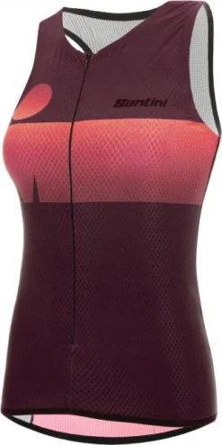 Santini X Ironman Audax Aero Women's Sleeveless Tri Jersey -Triathlon Gear Shop 2129166613f1318a77671.07045028