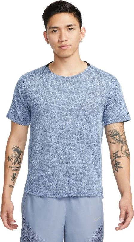 Nike Dri-Fit Run Division Grey Short Sleeve Jersey 1 Nike Dri-Fit Run Division Grey Short Sleeve Jersey