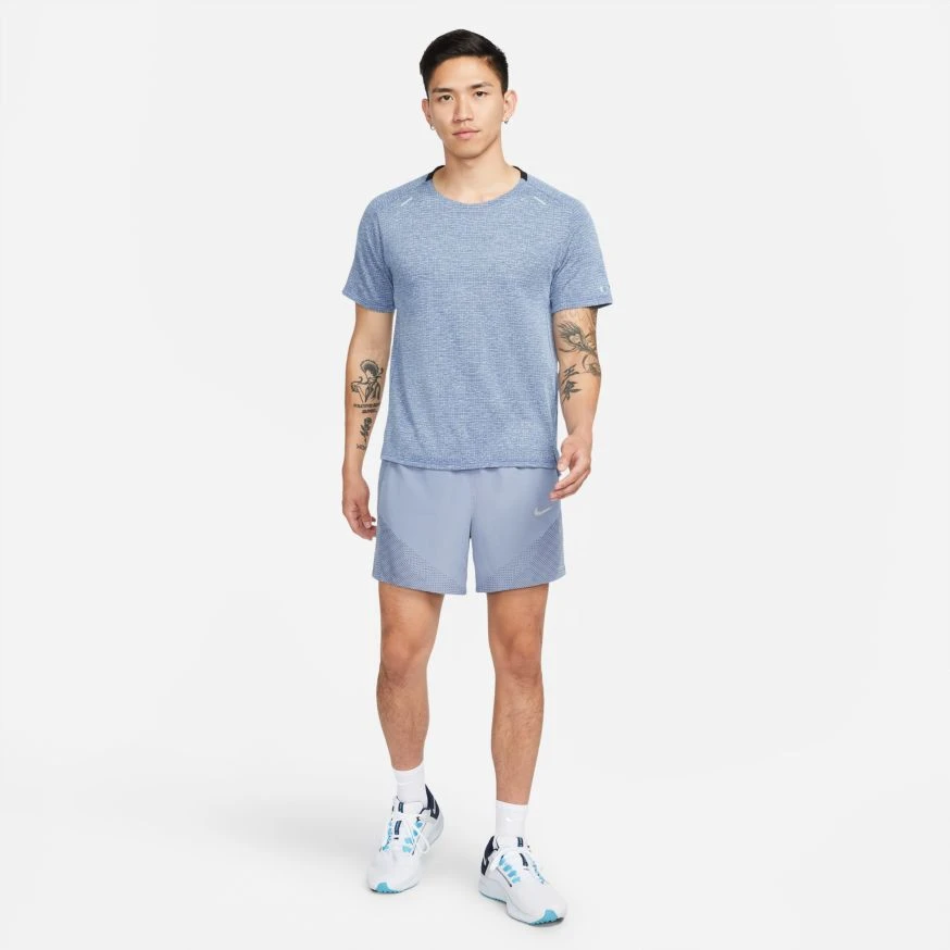 Nike Dri-Fit Run Division Grey Short Sleeve Jersey 4 Nike Dri-Fit Run Division Grey Short Sleeve Jersey - Image 4