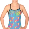 Mako Aumakua 80S Woman's Swimsuit Blue / Multi-color