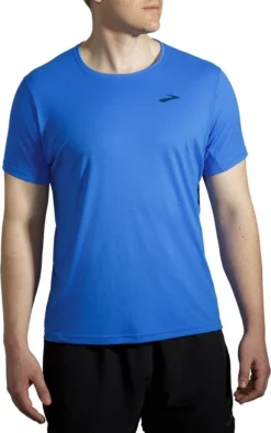 Brooks Atmosphere Short Sleeve Jersey Blue -Triathlon Gear Shop 217714861a5da3a058858.70579469