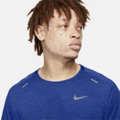 Nike Dri-Fit Techknit Ultra Short Sleeve Jersey Blue -Triathlon Gear Shop 218524261bb28754f4841.58096231