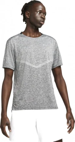 Nike Dri-Fit Rise 5 Short Sleeve Jersey Gray