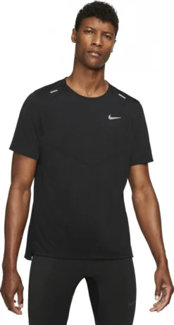 Nike Dri-Fit Rise 5 Short Sleeve Jersey Gray -Triathlon Gear Shop 218525661bb28a1e4bed8.90654392