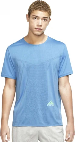 Nike Dri-Fit Rise 5 Trail Short Sleeve Jersey Blue