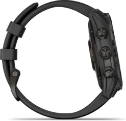 Garmin Fenix 7 Sapphire Solar Titanium Sport Watch Black -Triathlon Gear Shop 218570861e041465883f8.68628740