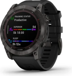 Garmin Fenix 7X Sapphire Solar Sport Watch Carbon Gray