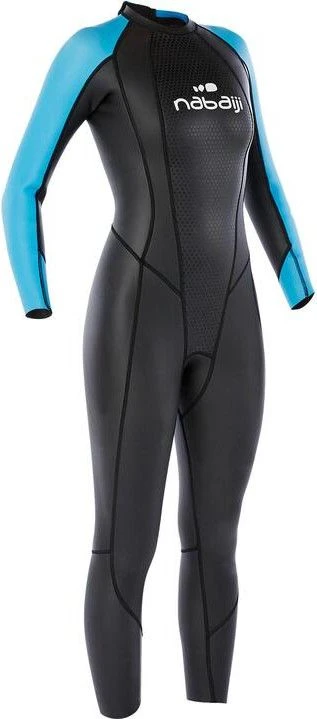 Women's Swim Wetsuit Nabaiji OWS Glideskin Black / Blue 2 Women's Swim Wetsuit Nabaiji OWS Glideskin Black / Blue - Image 2