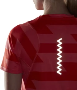 ADIDAS PERFORMANCE Adidas Run Fast Short Sleeve Jersey Red Women -Triathlon Gear Shop 219784561e18e91266987.54982654