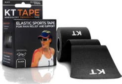 KT TAPE Roll Precut Tape COTON ORIGINAL Black 20 Tapes