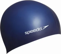 Speedo Flat Silicone Swimcaps Blue Navy