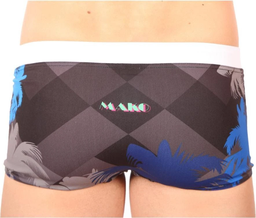 Mako Swimsuit Boxer Miami Drive Blue Black 2 Mako Swimsuit Boxer Miami Drive Blue Black - Image 2