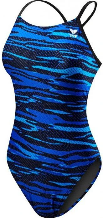 TYR Crypsis Cutoutfit Women's Swimsuit Bleu 1 TYR Crypsis Cutoutfit Women's Swimsuit Bleu