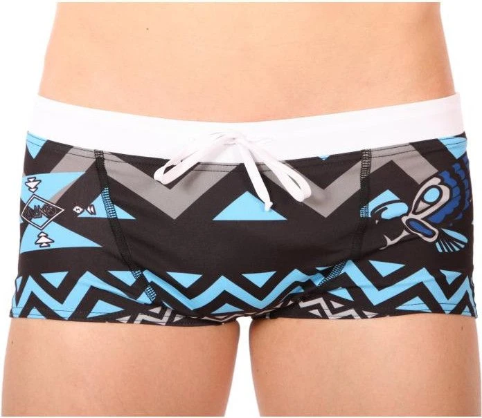 Mako Swimsuit Boxer Miami Drive Blue Black 3 Mako Swimsuit Boxer Miami Drive Blue Black - Image 3