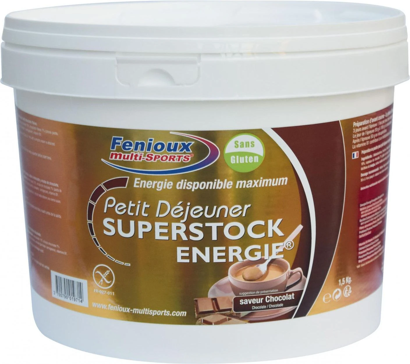 Energy Drink Little Breakfast Fenioux SuperStock Energie Chocolate GLUTEN FREE 1,5 Kg 1 Energy Drink Little Breakfast Fenioux SuperStock Energie Chocolate GLUTEN FREE 1,5 Kg