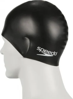 Speedo Junior MOULDED Cap Black -Triathlon Gear Shop 5c59a1c568683