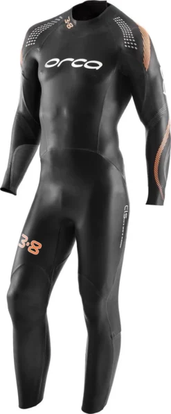 ORCA 3.8 Wetsuit Black Orange