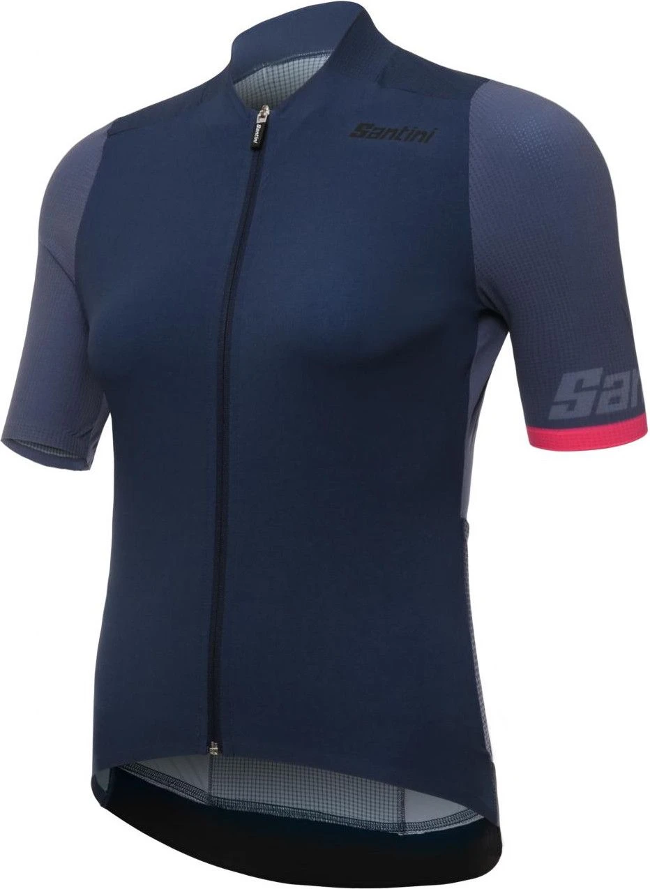SANTINI GENIO Short Sleeve Wommen Jersey Blue 2 SANTINI GENIO Short Sleeve Wommen Jersey Blue - Image 2