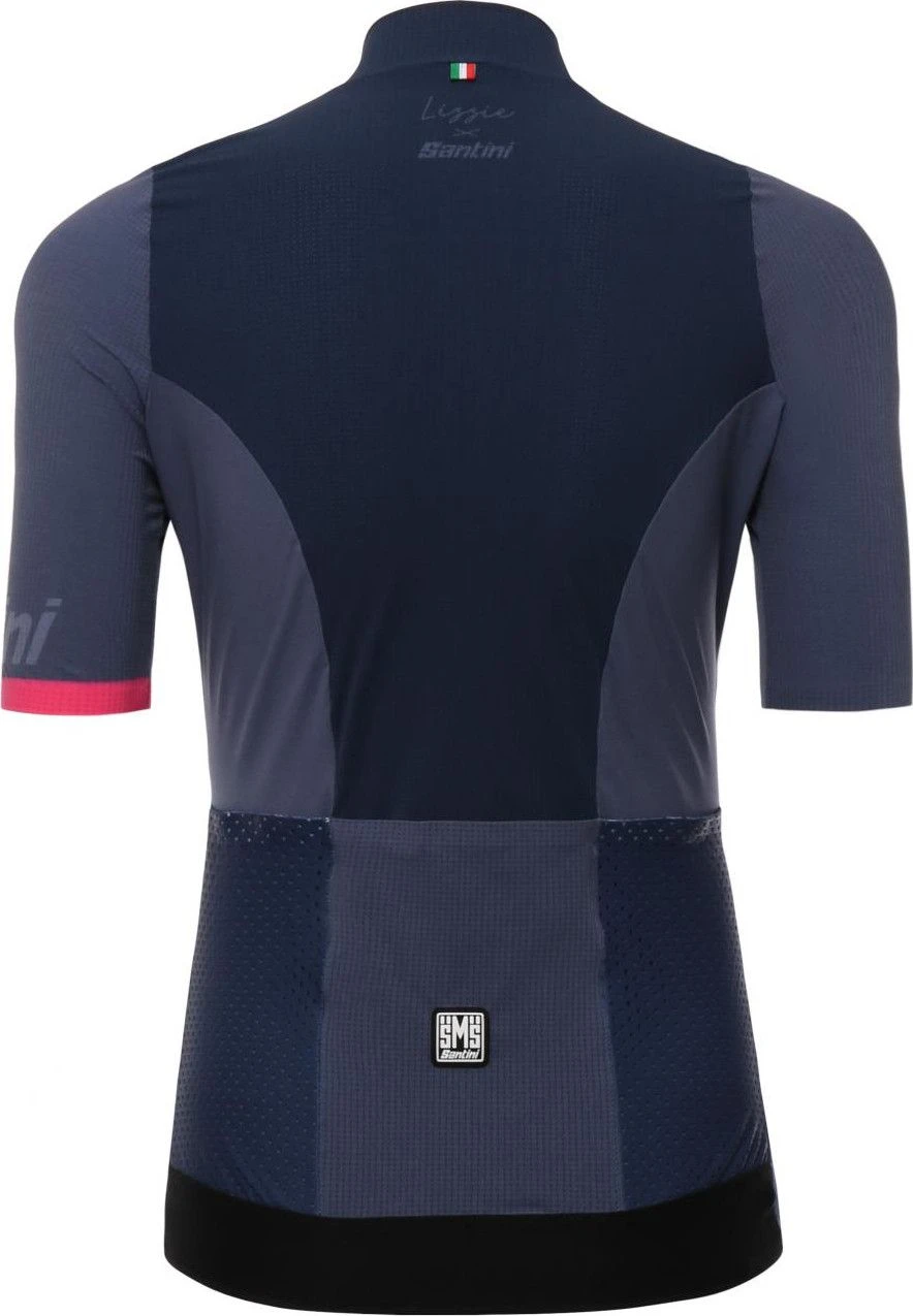 SANTINI GENIO Short Sleeve Wommen Jersey Blue 3 SANTINI GENIO Short Sleeve Wommen Jersey Blue - Image 3